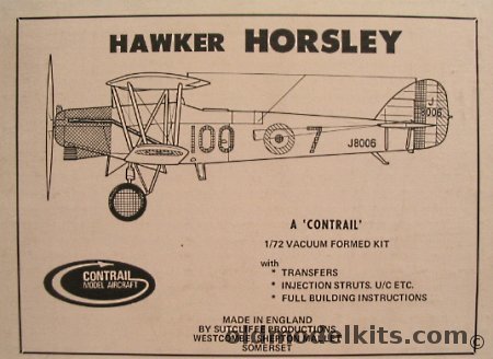 Contrail 1/72 Hawker Horsley plastic model kit